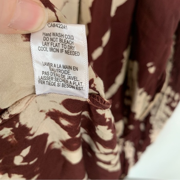 Young Fabulous & Broke Tie Dyed Faux Wrap Dress Size M - Picture 8 of 9